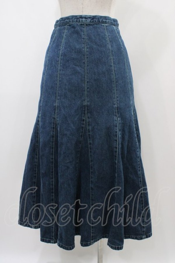 画像2: PINK HOUSE / デニムスカート L ブルー H-25-12-24-039-LO-SK-NS-ZH (2)