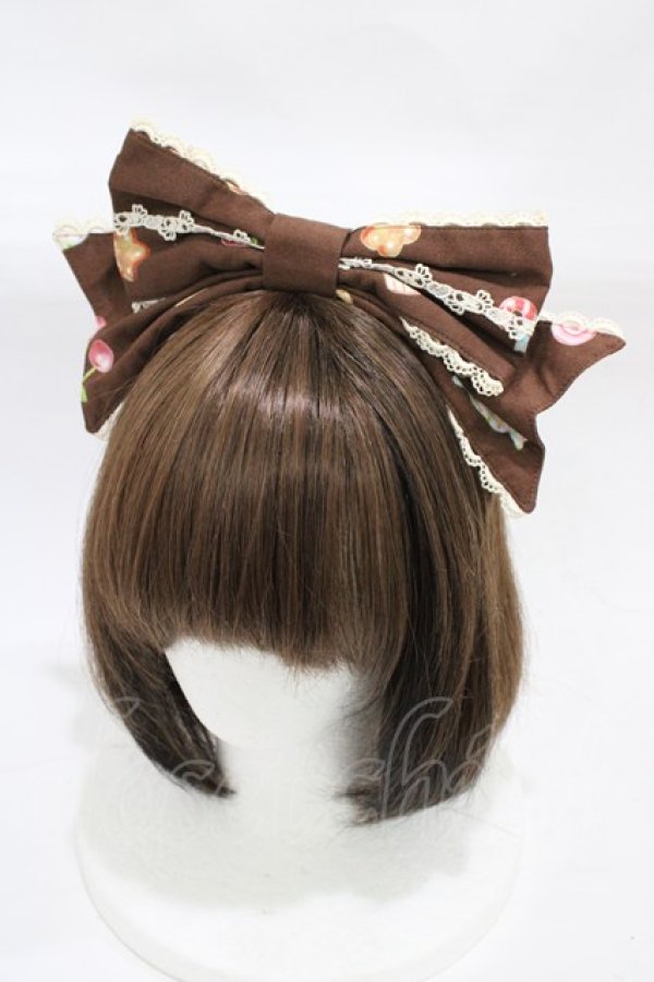 画像1: Angelic Pretty / お菓子の国カチューシャ  ブラウン H-25-12-24-006-AP-AC-NS-ZH (1)