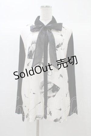 画像: IRO+IRO / ボウタイブラウス Free オフ H-25-12-24-045-LO-BL-NS-ZH