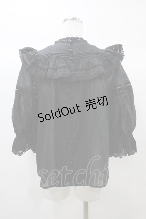 画像2: Angelic Pretty / Romantic Laceブラウス Free ブラック H-25-12-24-047-AP-BL-NS-ZH (2)