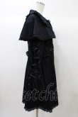 画像3: metamorphose / 刺繍入りケープ付スプリングコート Free ブラック H-25-12-24-049-ME-CO-NS-ZH (3)