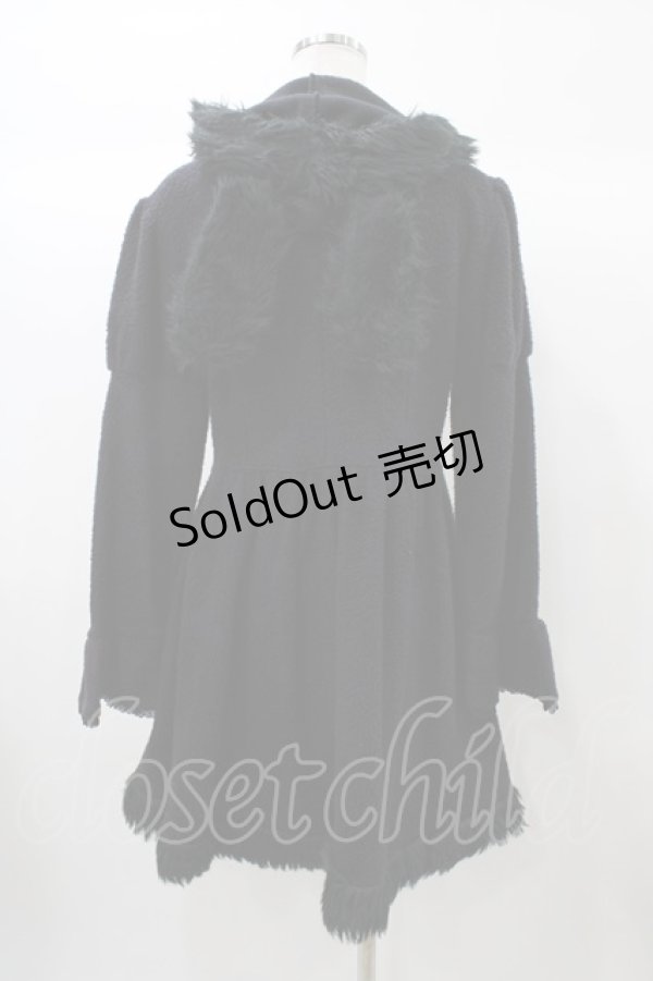 画像2: BABY,THE STARS SHINE BRIGHT / うさみみコートワンピース Free ブラック H-25-12-24-051-BA-OP-NS-ZH (2)