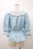 画像2: Angelic Pretty / Resortブラウス（ギンガム） Free サックス H-25-12-24-052-AP-BL-NS-ZH (2)