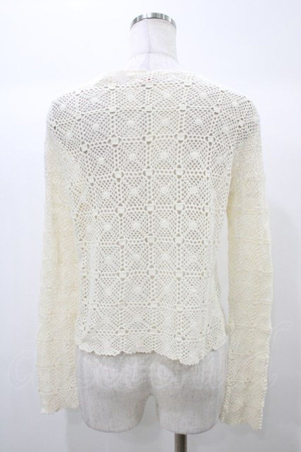 画像2: WONDERFUL WORLD / かぎ編みボレロ Free オフ H-25-12-24-054-LO-TO-NS-ZH (2)