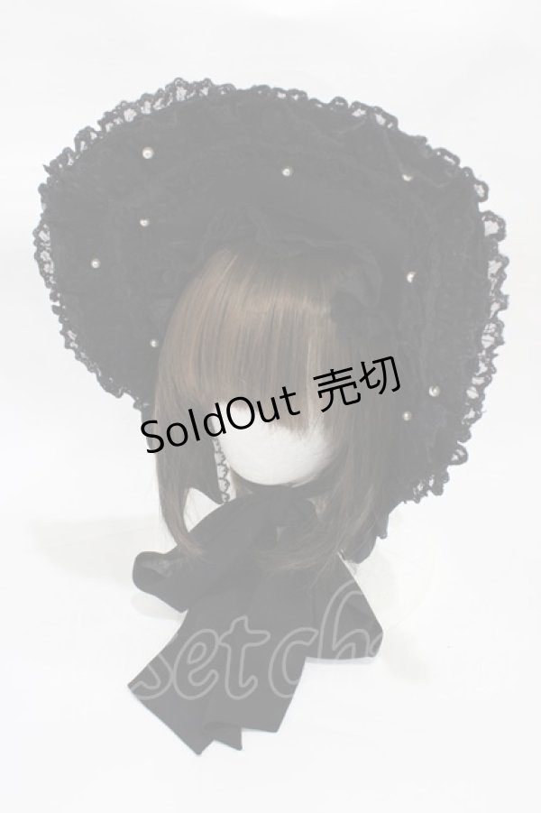 画像1: Angelic Pretty / Twinkle Princessボンネット  ブラック H-25-12-24-008-AP-AC-NS-ZH (1)