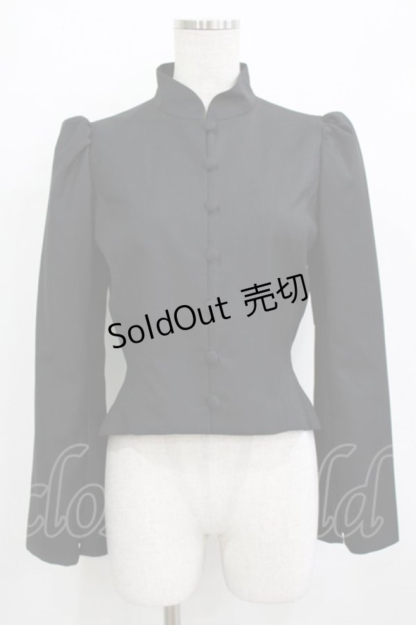 画像1: Sheglit / スタンドカラーショートジャケット M 黒 H-25-12-24-1021-EL-JA-KB-ZH (1)