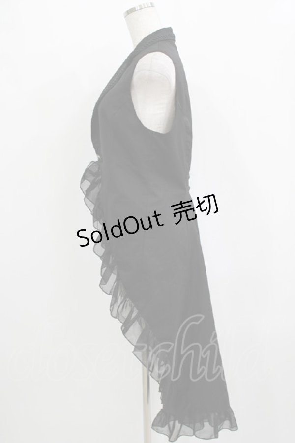 画像2: BPN / フィッシュテールフリルベスト M 黒 H-25-12-24-1022-GO-TO-KB-ZH (2)