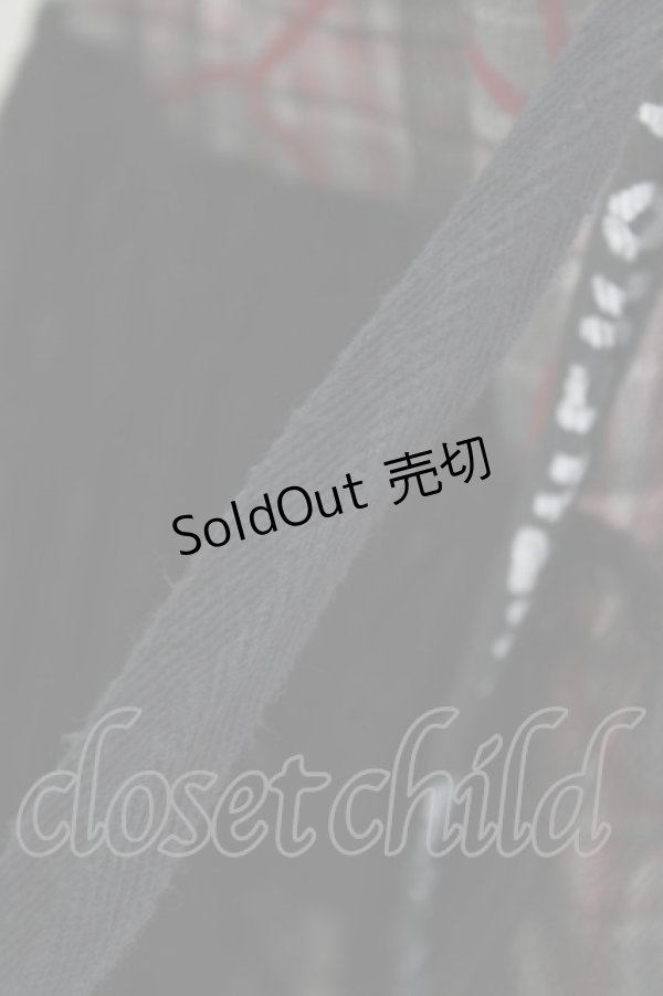 画像4: MINT NeKO / バブルネコチェックチュールレイヤードスカート  ピンク×ブラック H-25-12-24-1023-HN-SK-KB-ZH (4)