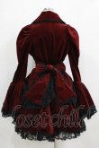 画像3: VISIBLE / レースフリル別珍ジャケット＆スカート  ボルドー H-25-12-24-1002-GO-JA-KB-ZH (3)