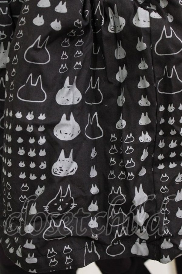 画像4: MINT NeKO / ZIPギャザースカート  黒×紫 H-25-12-24-1024-HN-SK-KB-ZH (4)