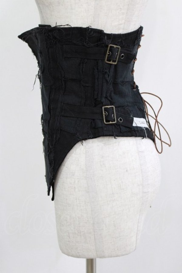 画像2: alice auaa / 剥離コルセット  ブラック H-25-12-24-1025-AA-TO-KB-ZH (2)