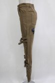 画像2: NieR Clothing / ベルトジップパンツ  カーキ H-25-12-24-1026-PU-PA-KB-ZH (2)