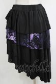 画像3: NieR Clothing / インパン付きフリルスカート【彼岸花】  黒×紫 H-25-12-24-1027-PU-PA-KB-ZH (3)