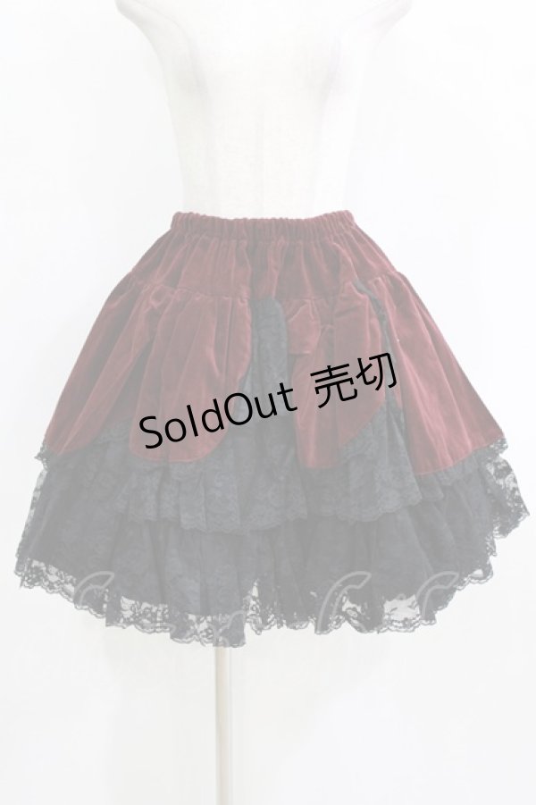 画像5: VISIBLE / レースフリル別珍ジャケット＆スカート  ボルドー H-25-12-24-1002-GO-JA-KB-ZH (5)