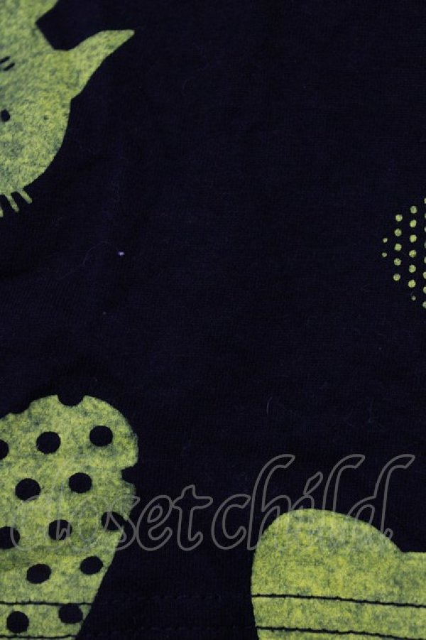 画像5: MINT NeKO / 総柄ショートパンツ  ブラック×イエロー H-25-12-24-1029-HN-PA-KB-ZH (5)