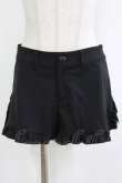 画像1: MIHO MATSUDA / フリルショートパンツ  ブラック H-25-12-24-1030-GO-PA-KB-ZH (1)