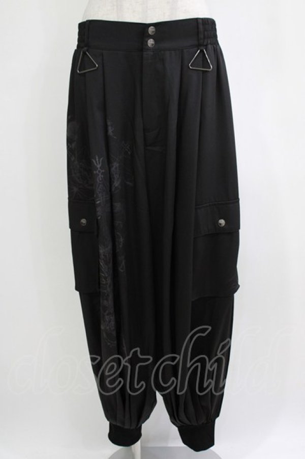 画像1: Ozz conte / サイドポケットパンツ  ブラック H-25-12-24-1031-OO-PA-KB-ZH (1)