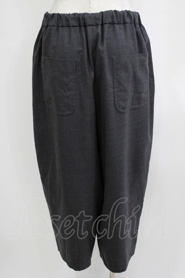 画像3: Jane Marple Dans Le Salon / ウールギャザーパンツ  グレー H-25-12-24-1032-JM-PA-KB-ZH (3)