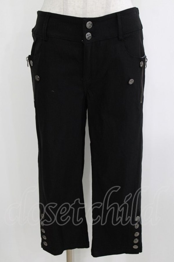 画像1: Ozz Croce / 刺繍ポケットパンツ  ブラック H-25-12-24-1033-OO-PA-KB-ZH (1)