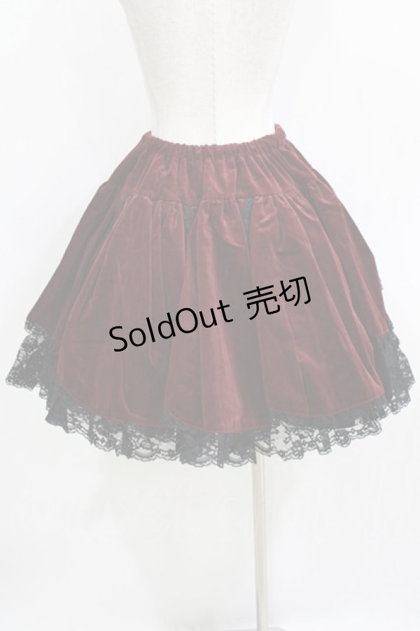 画像7: VISIBLE / レースフリル別珍ジャケット＆スカート  ボルドー H-25-12-24-1002-GO-JA-KB-ZH (7)