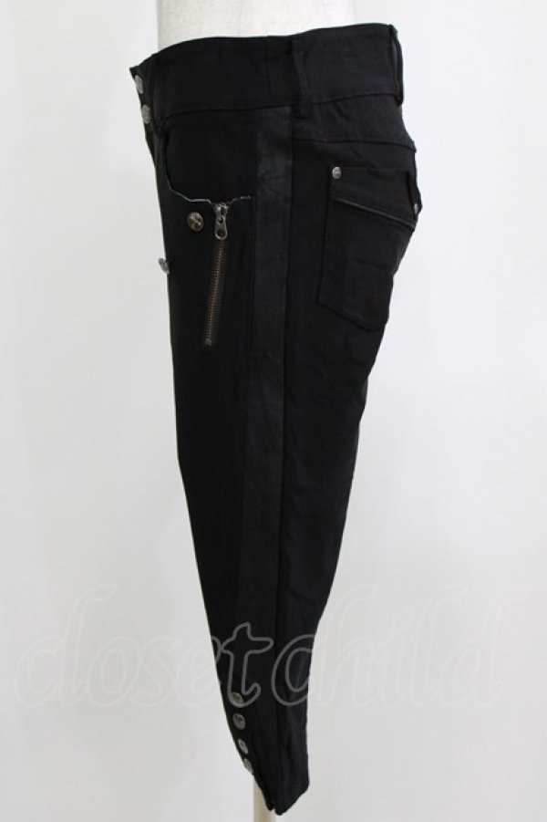 画像2: Ozz Croce / 刺繍ポケットパンツ  ブラック H-25-12-24-1033-OO-PA-KB-ZH (2)