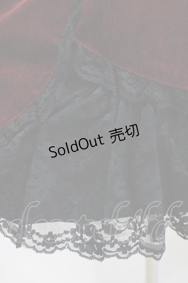 画像8: VISIBLE / レースフリル別珍ジャケット＆スカート  ボルドー H-25-12-24-1002-GO-JA-KB-ZH (8)