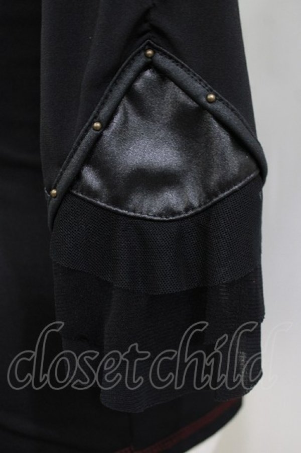 画像5: Ozz Croce / ハーネス風編上トップス  ブラック H-25-12-24-1036-OO-TO-KB-ZH (5)