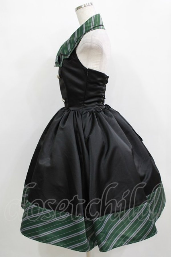 画像2: ATELIER PIERROT / ハリー・ポッタースリザリンベストワンピース  スリザリン(グリーン) H-25-12-24-1003-EL-OP-KB-ZH (2)