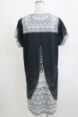 画像3: abilletage / トロンプルイユTシャツワンピース（レースセーラー）  ブラック H-25-12-24-1046-GO-OP-KB-ZH (3)