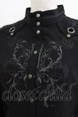 画像4: Ozz Croce / 刺繍イレギュラーロングシャツ  ブラック H-25-12-24-1047-OO-BL-KB-ZH (4)