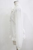 画像2: PUTUMAYO / ジョーゼットボウカラーブラウス  白 H-25-12-24-1049-PT-BL-KB-ZH (2)