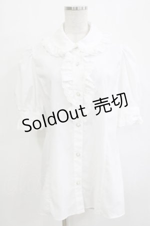 画像: MIHO MATSUDA / ブラウス・リロゼ半袖 L  H-25-12-24-1051-GO-BL-KB-ZT244