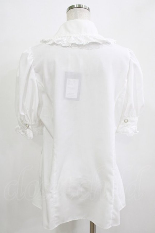 画像3: MIHO MATSUDA / ブラウス・リロゼ半袖 L  H-25-12-24-1051-GO-BL-KB-ZH (3)