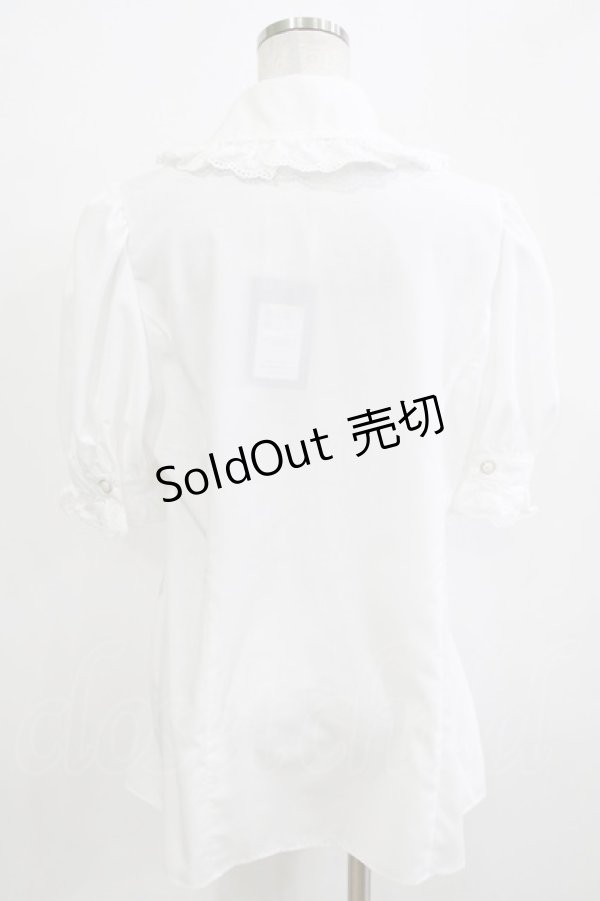 画像3: MIHO MATSUDA / ブラウス・リロゼ半袖 L  H-25-12-24-1051-GO-BL-KB-ZT244 (3)