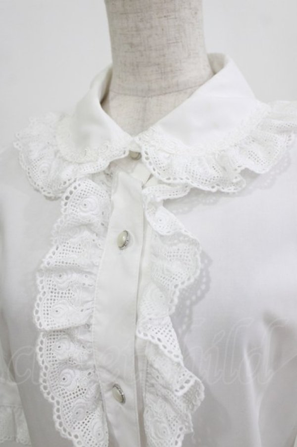 画像4: MIHO MATSUDA / ブラウス・リロゼ半袖 L  H-25-12-24-1051-GO-BL-KB-ZH (4)