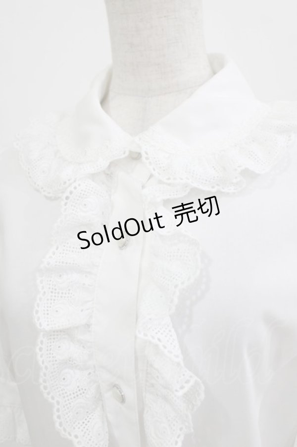 画像4: MIHO MATSUDA / ブラウス・リロゼ半袖 L  H-25-12-24-1051-GO-BL-KB-ZT244 (4)