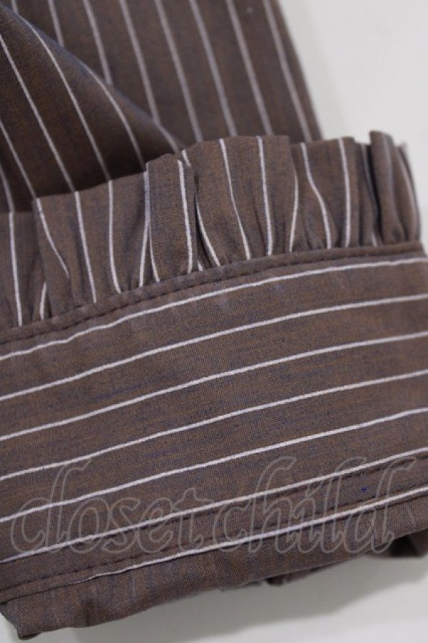 画像5: Sheglit / ストライプレースブラウス Ｍ オールドローズ H-25-12-24-1053-EL-BL-KB-ZH (5)