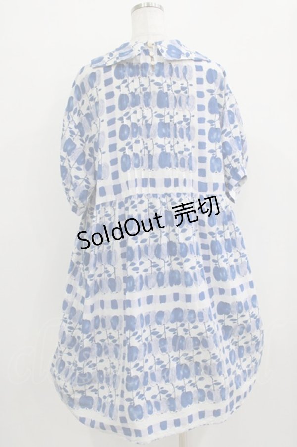 画像3: Jane Marple / Little applesタブリエドレス  ブルー H-25-12-24-1005-JM-OP-KB-ZH (3)