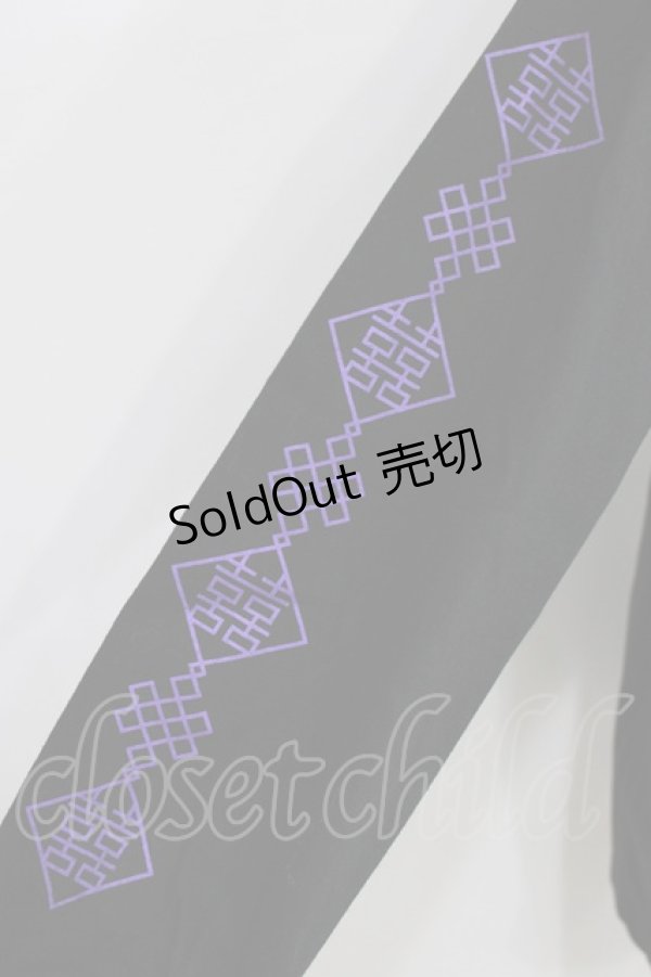 画像4: LISTEN FLAVOR / タイガードラゴンチャイナロンT  ブラック×ピンクドラゴン H-25-12-24-1060-PU-TO-KB-ZH (4)