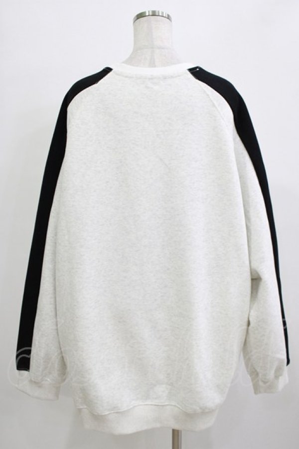 画像3: NieR Clothing / プリントSWEAT   グレー×ブラック H-25-12-24-1062-PU-TO-KB-ZH (3)