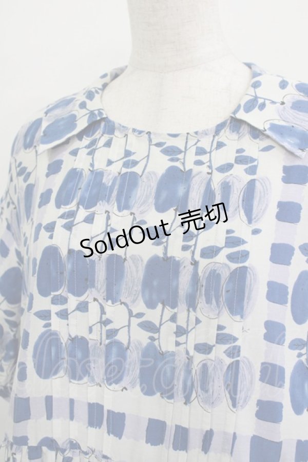 画像5: Jane Marple / Little applesタブリエドレス  ブルー H-25-12-24-1005-JM-OP-KB-ZH (5)