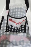 画像2: Shirley Temple / チェリーギンガム柄エコバッグ L ブラック H-25-12-24-1066-ET-BG-KB-ZH (2)
