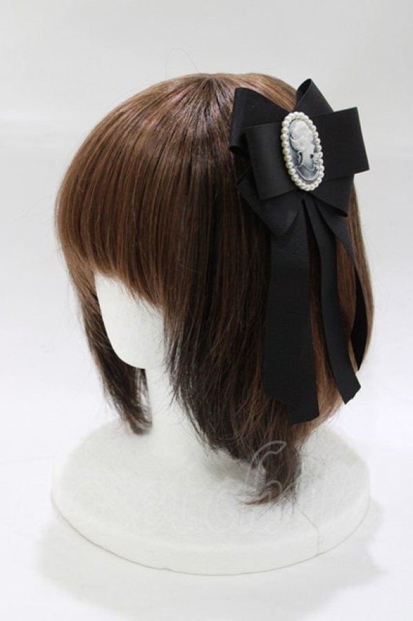 画像1: MIHO MATSUDA / カメオブローチ  ブラック H-25-12-24-1069-GO-ZA-KB-ZH (1)