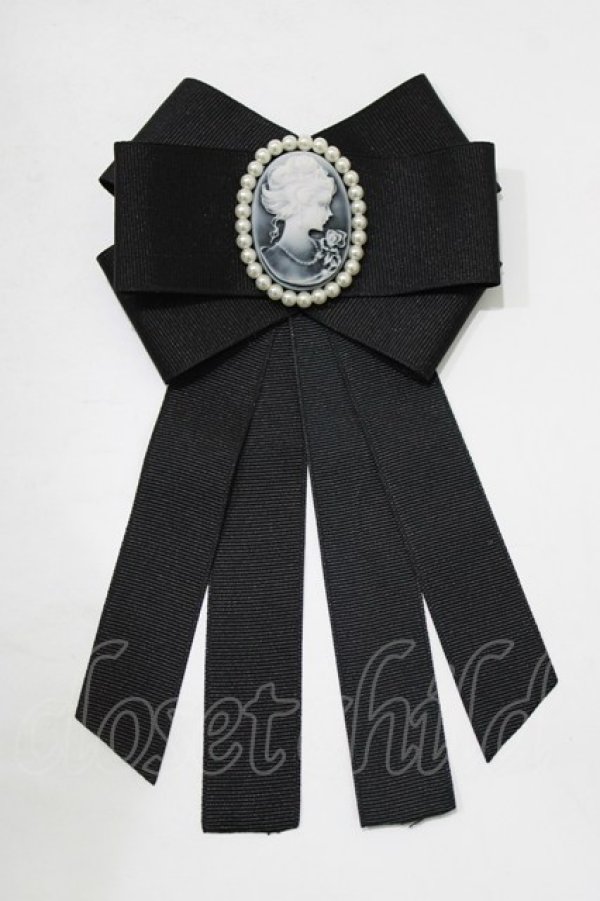 画像2: MIHO MATSUDA / カメオブローチ  ブラック H-25-12-24-1069-GO-ZA-KB-ZH (2)