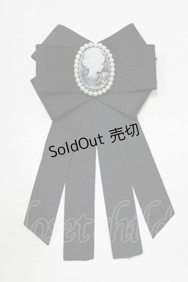 画像2: MIHO MATSUDA / カメオブローチ  ブラック H-25-12-24-1069-GO-ZA-KB-ZH (2)