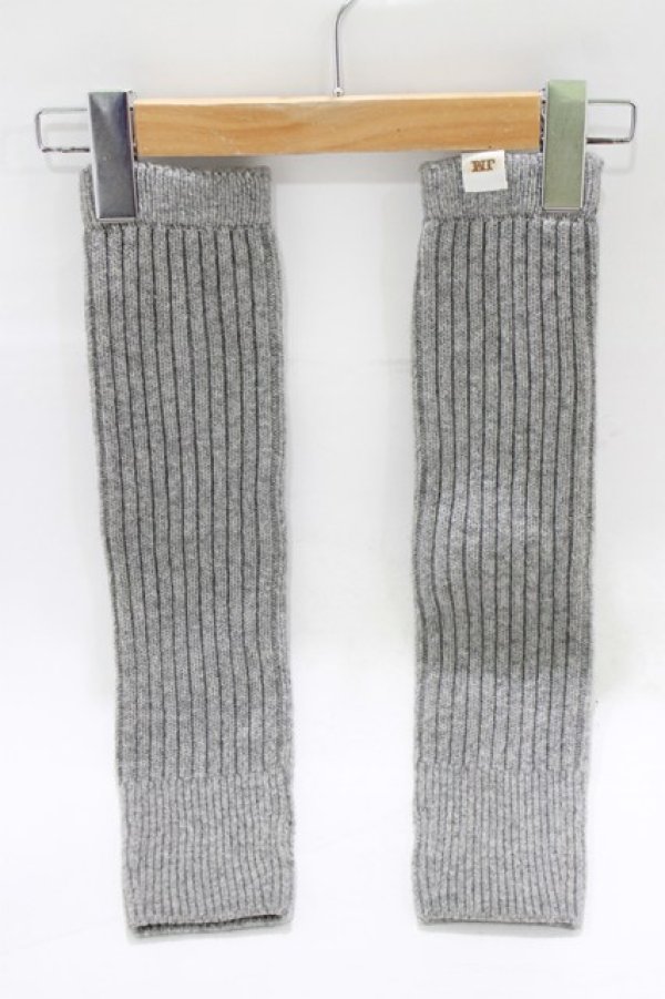 画像1: Jane Marple / ニットアームウォーマー  グレー H-25-12-24-1071-JM-ZA-KB-ZH (1)