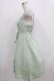 画像2: Emily Temple cute / ポンポンジャガードノースリーブワンピース  ミントグリーン H-25-12-24-1006-ET-OP-KB-ZH (2)
