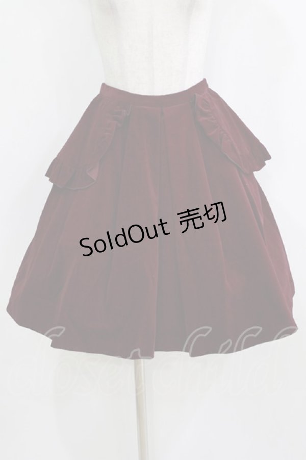 画像4: BPN / 別珍フリルジャケット＆スカート  ワイン H-25-12-24-1008-GO-JA-KB-ZH (4)