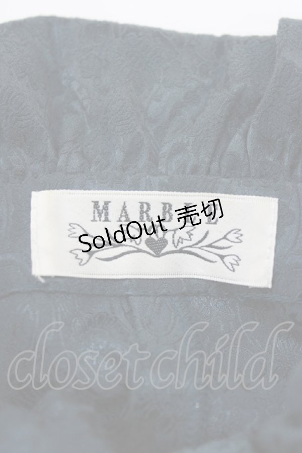 画像5: MARBLE / ジャガード姫袖ブラウス＆スカート  ターコイズ H-25-12-24-1001-GO-OP-KB-ZH (5)