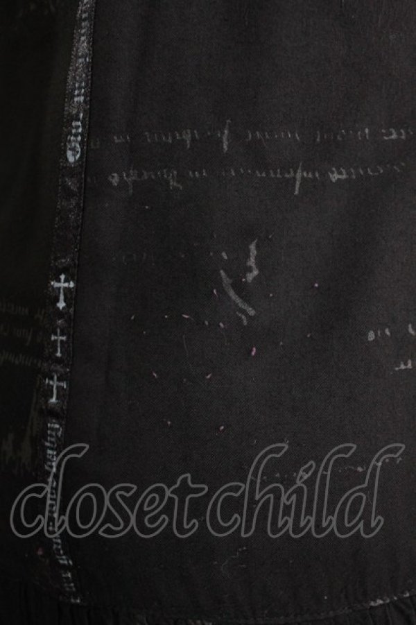 画像5: h.naoto Blood / プリントキャミワンピース  ブラック H-25-12-24-1011-HN-OP-KB-ZH (5)